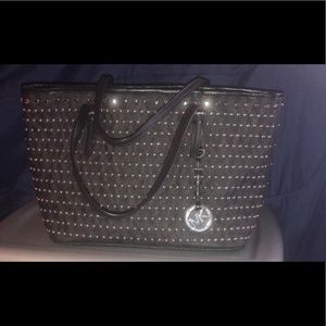 Black studded Michael Kors Tote